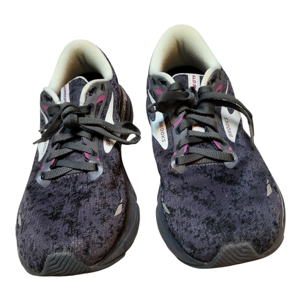 Brooks Women's Black / Purple Adrenaline GTS 23 Running Shoes- Size 9.5M - Picture 3 of 9
